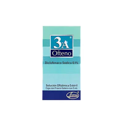 3-A Ofteno gotas oftálmicas caja 5 ml