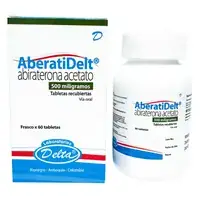 Abiraterona acetato 500 mg tableta recubierta frasco x 60 (Aberatidelt)