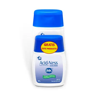 Acid Ness Mk loción 120 ml Gts, frasco 60 ml