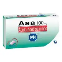 Ácido acetilsalicílico 100 mg x 20 tabletas MK