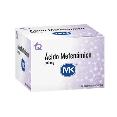 Ácido mefenámico 500 mg caja x 100 tabletas