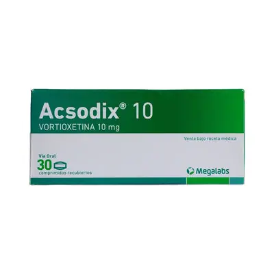 Acsodix tabletas 10 mg, caja x 30 unidades