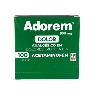 Adorem tabletas 500 mg caja x 100 unidades