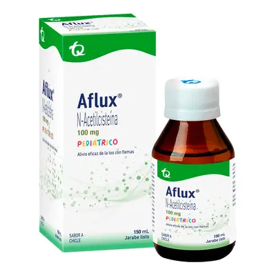 Aflux jarabe 100 mg, frasco de 150 ml