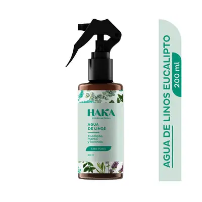 Agua Linos Haka Eucalipto, frasco de 200 ml