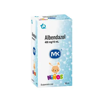 Albendazol Mk suspensión 400 mg frasco 10 ml