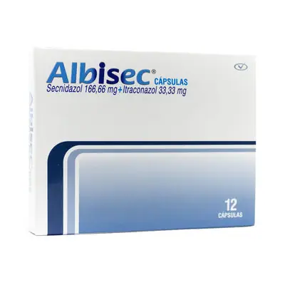 Albisec cápsulas 33.3 mg, caja x 12 unidades