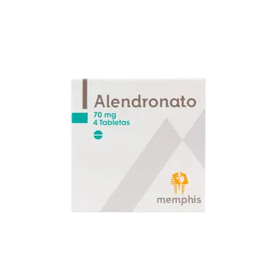 Alendronato Memphis tabletas 70 mg, caja x 4 unidades