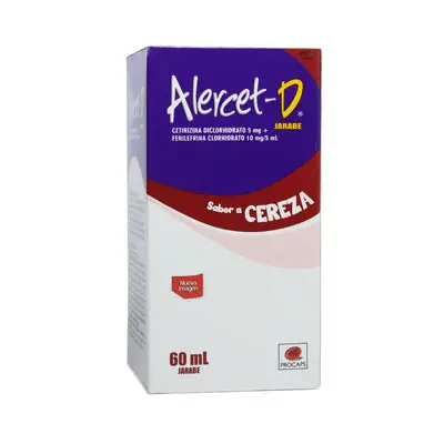 Alercet-D jarabe sabor cereza, frasco 60 ml