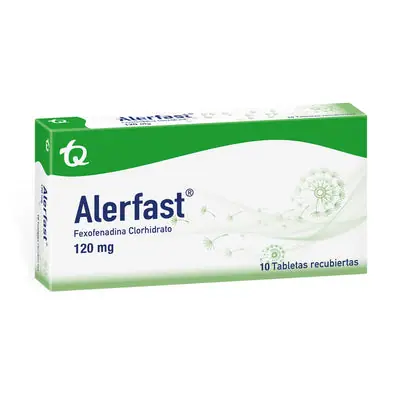 Alerfast tabletas 120 mg, caja x 10 unidades