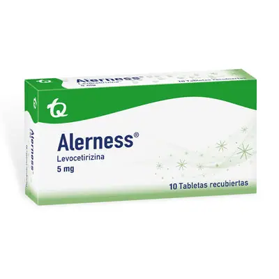 Alerness tabletas 5 mg, caja x 10 unidades