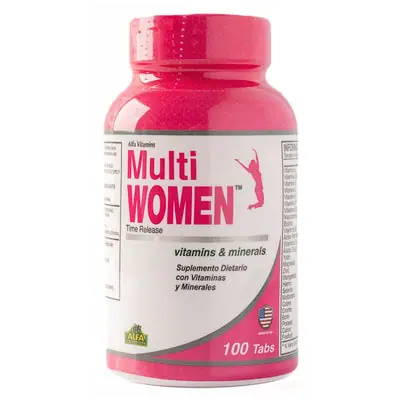 Alfa Vitamins Multi Women - frasco x 100 tabletas