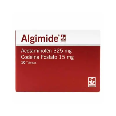 Algimide comprimidos 325/15 mg caja x 10 unidades