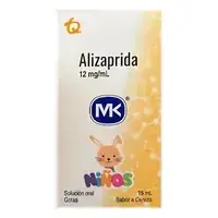 Alizaprida gotas 12 mg frasco x 15 ml sabor cereza Mk