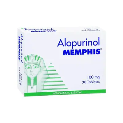 Alopurinol 100 mg Memphis caja x 30 tabletas