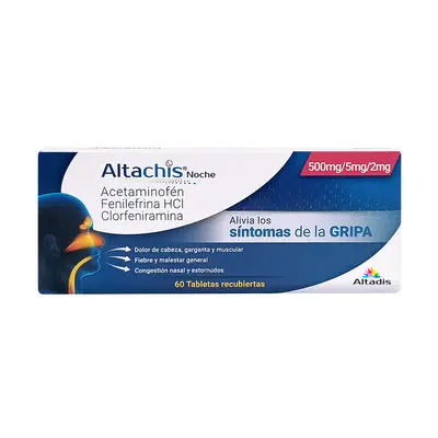 Altachis Noche 500/5 mg - tabletas - caja x 60 unidades