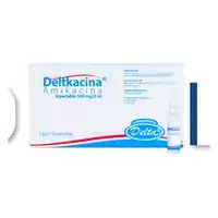 Amikacina sulfato 500 mg solución inyectable, caja x 10 ampollas (Deltkacina)