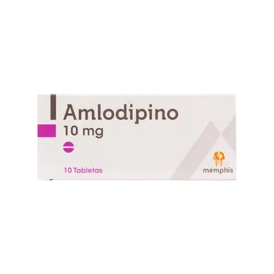 Amlodipino Memphis tabletas 10 mg, caja x 10 unidades