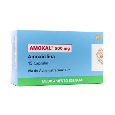 Amoxal cápsulas 500 mg, caja x 15 unidades