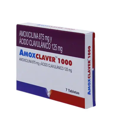 Amoxclaver 1000 tabletas caja x 7 unidades – Coaspharma