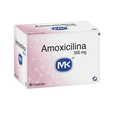 Amoxicilina 500 mg, caja x 60 cápsulas (Mk)