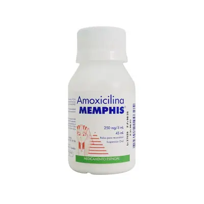 Amoxicilina Memphis polvo para reconstituir 250 mg/5 ml, frasco