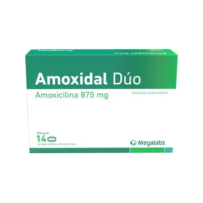 Amoxidal Duo comprimidos 875 mg, caja x 14 unidades