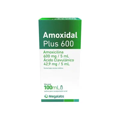 Amoxidal Plus 600 Polvo para Reconstituir Frasco 100 ml