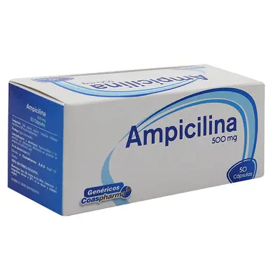 Ampicilina Coaspharma cápsulas 500 mg caja x 50 unidades