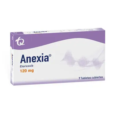 Anexia tabletas 120 mg, caja x 7 unidades