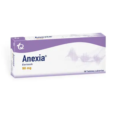 Anexia tabletas 90 mg, caja x 14 unidades