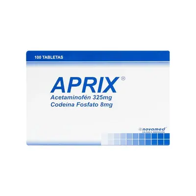 Aprix tabletas 325/8 mg, caja x 100 unidades (Novamed)