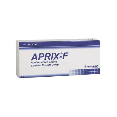 Aprix-F tabletas 325 mg/30 mg, caja x 10 unidades (Novamed)