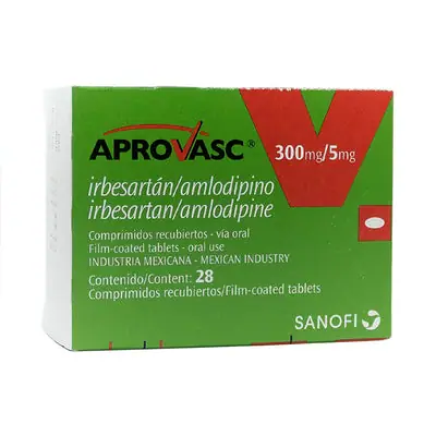 Aprovasc comprimidos 300 mg/5 mg caja x 28 unidades