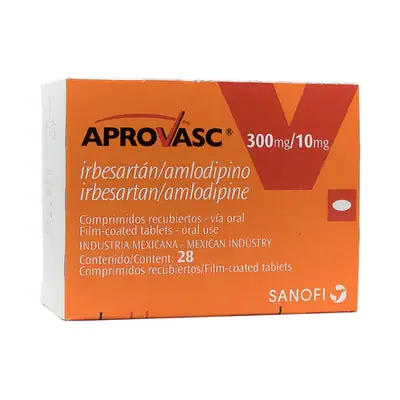 Aprovasc comprimidos 300 mg/10 mg caja x 28 unidades
