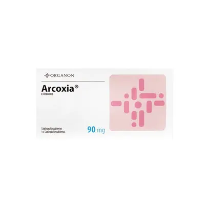 Arcoxia 90 mg tabletas, caja con 14 tabletas