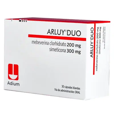 Arluy Duo 200 mg/300 mg cápsulas blandas, caja x 30 unidades