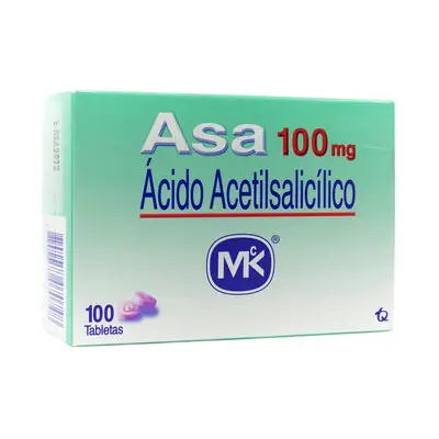 ASA Mk tabletas 100 mg caja x 100 unidades