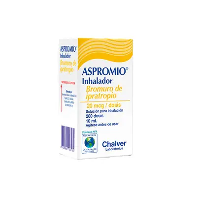 Aspromio Inhalador 20 mcg caja 10 ml x 200 aplicaciones