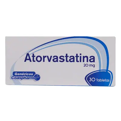 Atorvastatina Coaspharma tabletas 20 mg caja x 30 unidades