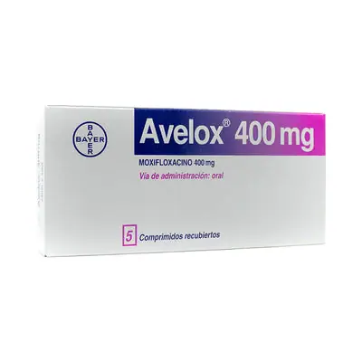 Avelox 400 mg comprimidos, caja x 5 unidades