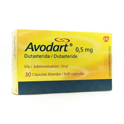 Avodart cápsulas 0,5 mg, caja x 30 unidades