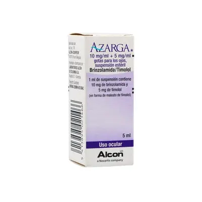 Azarga 10/5 mg gotas oftálmicas, frasco 5 ml