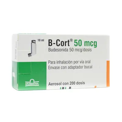 B-cort Niños aerosol 50 mcg, inhalador con 200 disparos