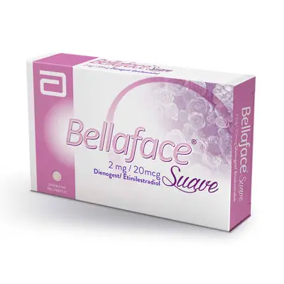 Bellaface Suave tabletas 2 mg/20 mcg caja x 28 unidades