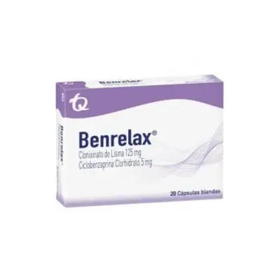 Benrelax MK cápsulas blandas 125 mg / 5 mg, caja x 20 unidades