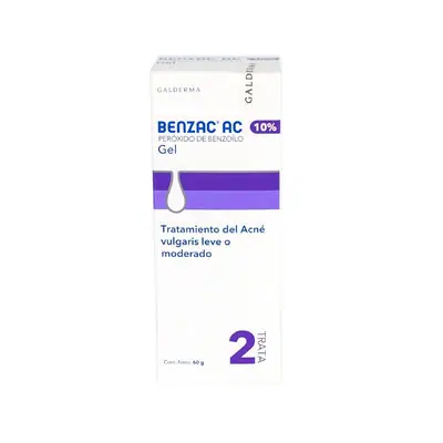 Benzac AC gel 10 %, caja de 60 g (Galderma)