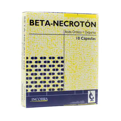 Beta-necroton cápsulas 200 mg caja x 10 unidades
