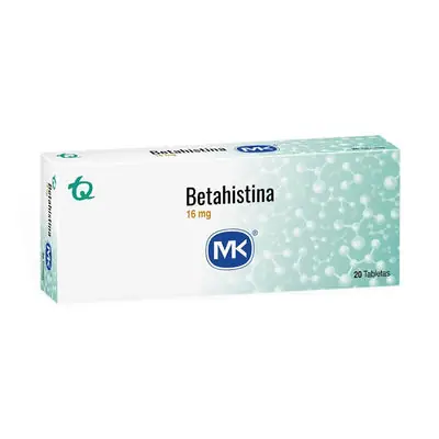 Betahistina Mk tabletas 16 mg caja x 20 unidades