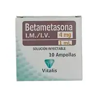 Betametasona 4 mg/1 ml solución inyectable, x 100 ampollas